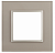 ЭРА  Elegance  Шампань+Шампань  Рамка 1-местная стекло 14-5101-04