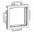 Schneider Electric AtlasDesign  Белый  Адаптер 45, ATN000108