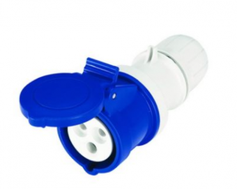 Розетка кабельная IP44 16A 2P+E 230В DKC