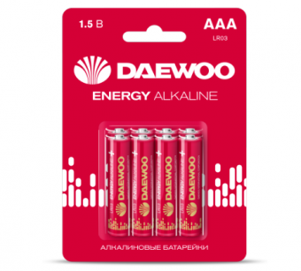Элемент питания Daewoo LR03 ENERGY Alkaline 2021 BL-8 (кратно 8)