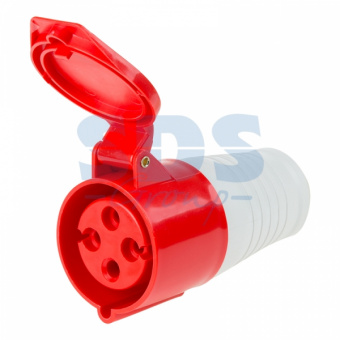 Роз.  224  32А 3Р+PЕ 380В IP44 перенос. REXANT
