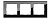 Werkel  Favorit Черный Рамка 3-местная стекло WL01-Frame-03 a031799