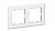 Schneider Electric AtlasDesign NATURE  Матовое Стекло Белый  Рамка 2-местная ATN330102