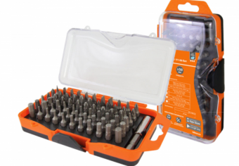 Набор бит №4, 66 бит: SL, PH, PZ, HEX, TORX, SQ,  удлинитель, сталь CR-V, в пластиковом держателе «Алмаз» TDM
