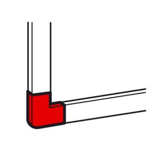 Legrand  METRA  Белый  Угол плоский 40x40 мм 638183