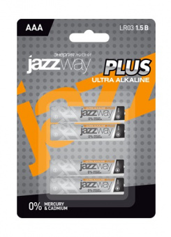 Элемент питания JAZZway Ultra PLUS LR03  BL-4 (кратно 4)