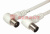 Шнур TV Plug - TV Plug  1.5М  Угловой  REXANT Белый  