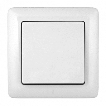 Schneider Electric  Хит  Белый  Выключатель 1-клавишный (250В, 6А) IP20 скрытая установка (ВС16-133-б) VS16-133-B