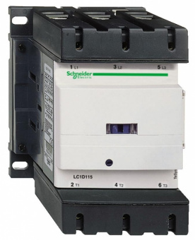 Контактор  Schneider Electric  115А  3П  катушка управления  115В  AC  дополнительный контакт 1НО+1НЗ  TeSys_D