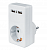 Navigator Адаптер 1 гнезда с заземляющими контактами USB2.1A   61 699 NAD-USB02-1E-C-WH 61699