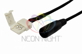 NEON-NIGHT Коннектор питания с джеком для одноцветных светодиодных лент шириной 8 мм 144-102
