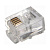 Разъем телефонный Rexant  RJ11 (6р4с) /Линия Proconnect (05-1012-3) 05-1012-3 (кратно 100)