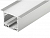 Профиль с экраном SL-LINIA49-F-2500 ANOD+OPAL Arlight