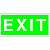 Белый свет BS Знак безопасности BL-3015.E25 "EXIT"