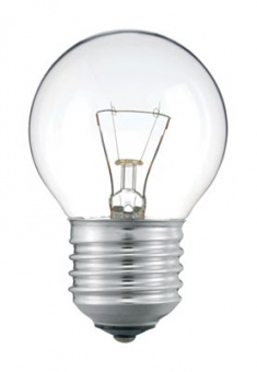 Стандартная лампа накаливания  PHILIPS  P45  40Вт  230В  Е27 (кратно 10)