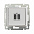 Legrand Valena  Белый  Pозетка 2-местная USB 1500 мА  770470