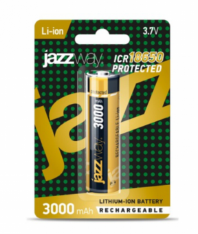 Аккумулятор Jazzway 18650 3000 мАч с защитой BL-1