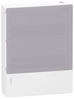 Бокс RESI9 MP (MINI PRAGMA)  Schneider Electric Plast_ENCL MIP12212T 2ряда/24модуля навесной дымчатая дверь / 13922 /