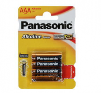 Элемент питания Panasonic LR03 Alkaline  Power BL*4 (CDS/PR) (кратно 4)
