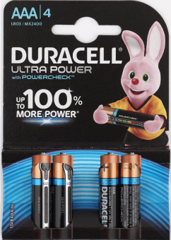 Элемент питания DURACELL MX2400/LR03 Ultra Power BP4 (кратно 4)