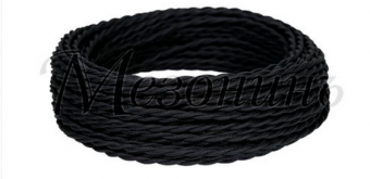 МезонинЪ Черный Провод витой ПВХ 3х2,5 GE70152-05 (кратно 50)