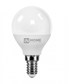 Светодиодная лампа IN HOME P45  6Вт 230В 4000К Е14
