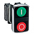 Кнопка Schneider Electric  XB4BL73415  22мм двойная с маркировкой  . 