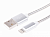 USB кабель для iPhone 5/6/7 моделей, шнур в металлической оплетке, цвет серебристый REXANT