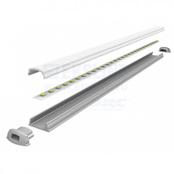 Профиль Jazzway PAL 1105 гибкий (2м) анодированный без рассеивателя .5009523
