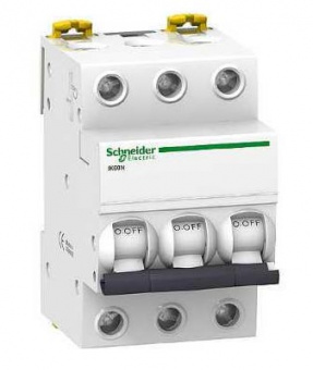 Выключатель автоматический  3П  50А  характеристика C  6кА  Schneider Electric  Acti9  iK60  A9K24350