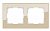 Werkel  Favorit Шампань Рамка 2-местная стекло Werkel WL01-Frame-02 / a040871