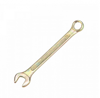 Ключ комбинированный REXANT 10 мм, желтый цинк 12-5805-2