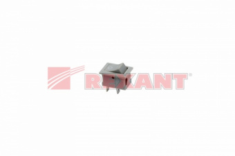 Выключатель клавишный 250V 6А (2с) ON-OFF серый  Mini  (RWB-201, SC-768)  REXANT 36-2113