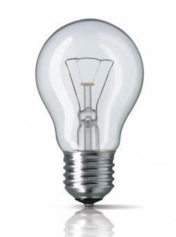 Стандартная лампа накаливания  PHILIPS  А55  40Вт  230В  E27 (кратно 10)