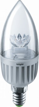Светодиодная лампа  Navigator  C37  7Вт  230В  4000K  E14