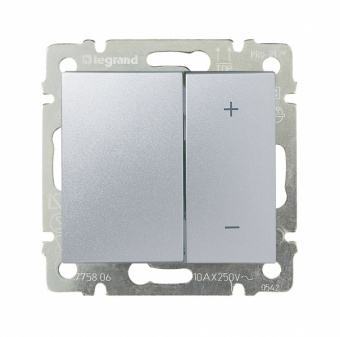 Legrand Valena  Алюминий  Диммер 4-кнопочный 600Вт 770274
