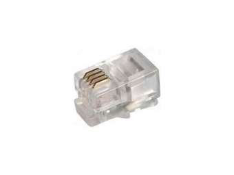 Джек RJ-11 (4p4c) телефонный REXANT (05-1001) 05-1001 (кратно 100)