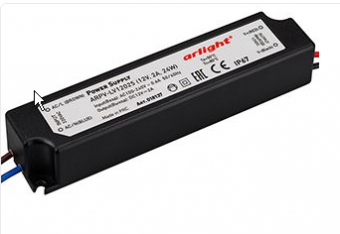 Блок питания Arlight  12V, 2.0A, 24W IP67 140х32х25 ARPV-LV12025 (12V, 2.0A, 24W)