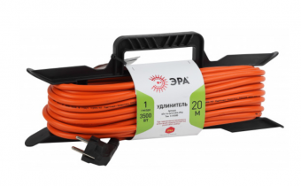 Удлинитель силовой ЭРА UFx-1e-3x1.5-20m-IP44 на рамке с заземляющими контактами 1 гнездо 20м ПВС 3x1.5
