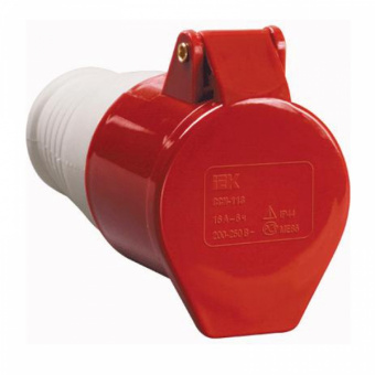 Розетка IEK 225 3Р+РЕ+N 32А 6ч/200/346-240/415В IP44 переносная MAGNUM