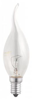 .Jazzway CT35 60W E14 clear "Свеча на ветру"