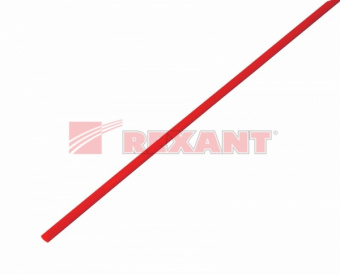 Трубка ТУТнг   3/1,5 красная 1 м  REXANT 20-3004