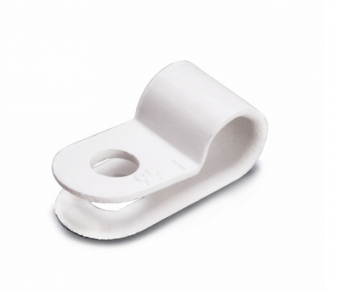 Серьга для кабеля D 6 (белая) СНК6 (100шт в уп-ке) (1шт=1 упаковке) Fortisflex