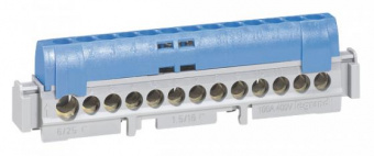 Клемма Legrand 1х6-25+21х1.5-16мм2 синяя 