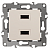 ЭРА  Эра12  Слоновая Кость  Устройство зарядное USB, 5В-2100мА   12-4110-02 Б0027492