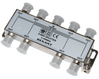 Делитель на 8TV F разъём 5-1000 МГц  REXANT (05-6005) 05-6005