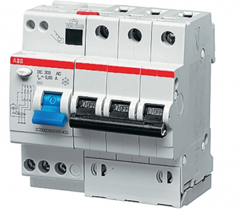 Дифференциальный автомат  3П  16А  30мА  ABB  5 мод. DS203 AC-C16/0,03 /2CSR253001R1164/