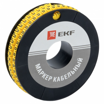 Маркер-кабельный 4,0кв.мм "B" (к-500ед) (ЕС-2) EKF
