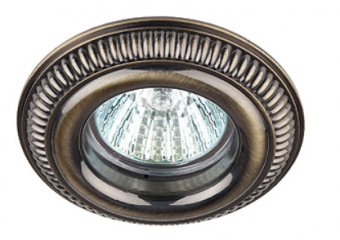 Светильник точечный ЭРА свет-к KL51 SB антик "объём"  MR16,12V/220V, 50W  бронза (100/2400)