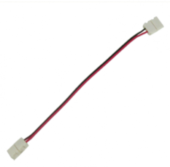 Коннектор Ecola LED strip connector соединительный кабель с двумя 2-х конт. зажимными разъемами  8mm 15 см. уп. 3 шт./SC28C2ES